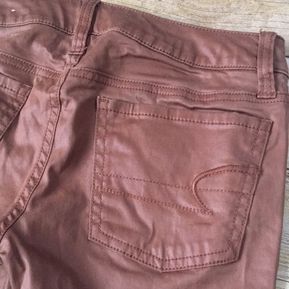 AEO Brown Stretch Jeggings Size 00 - Picture 7 of 7